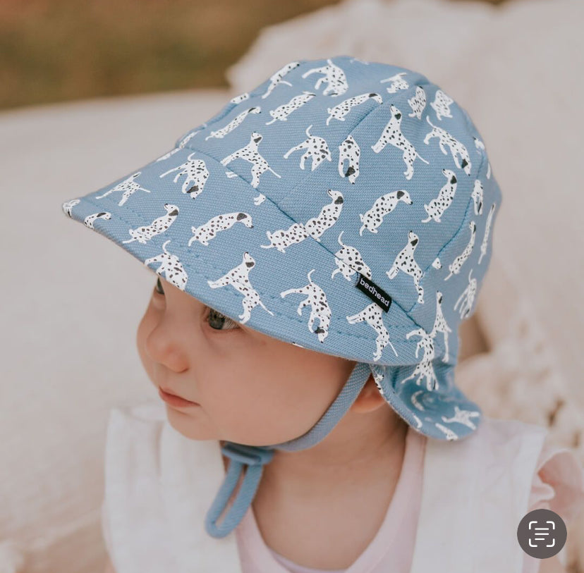 Legionnaire Flap Sun Hat - Dalmation - 42cm / 3-6 months / XS