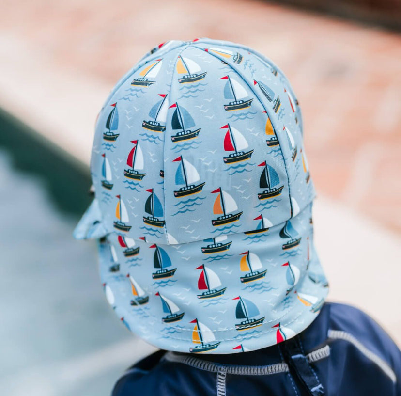 Legionnaire Flap Sun Hat - Sails - 50cm / 1-2 years / M