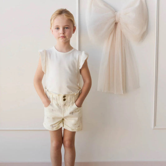 Pima Cotton Lila Top - Parchment
