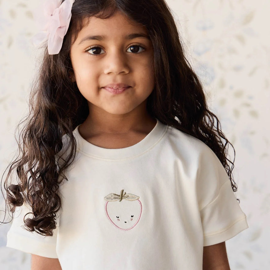Pima Cotton Mimi Top - Blushing Berry