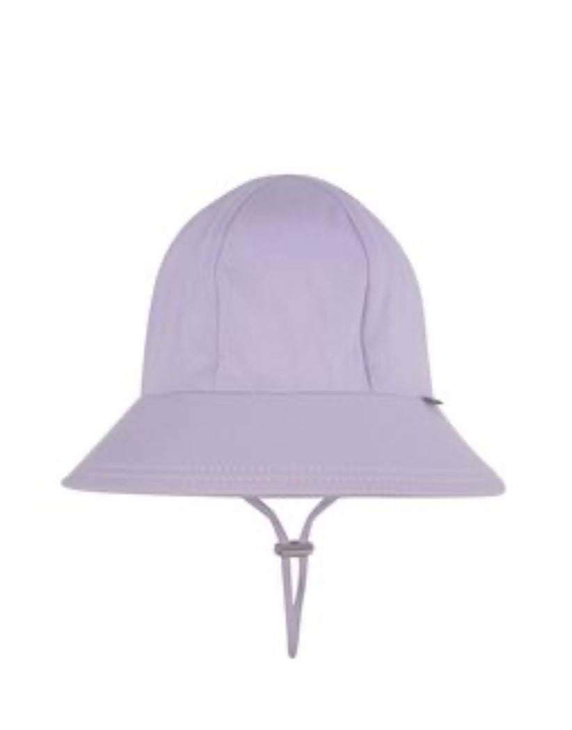 Ponytail Bucket Hat with Strap - Lilac - 52cm / 2-3 years / L