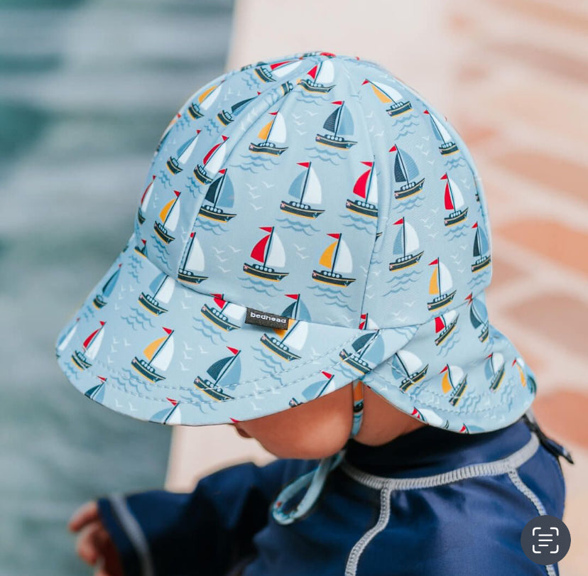 Legionnaire Flap Sun Hat - Sails - 50cm / 1-2 years / M