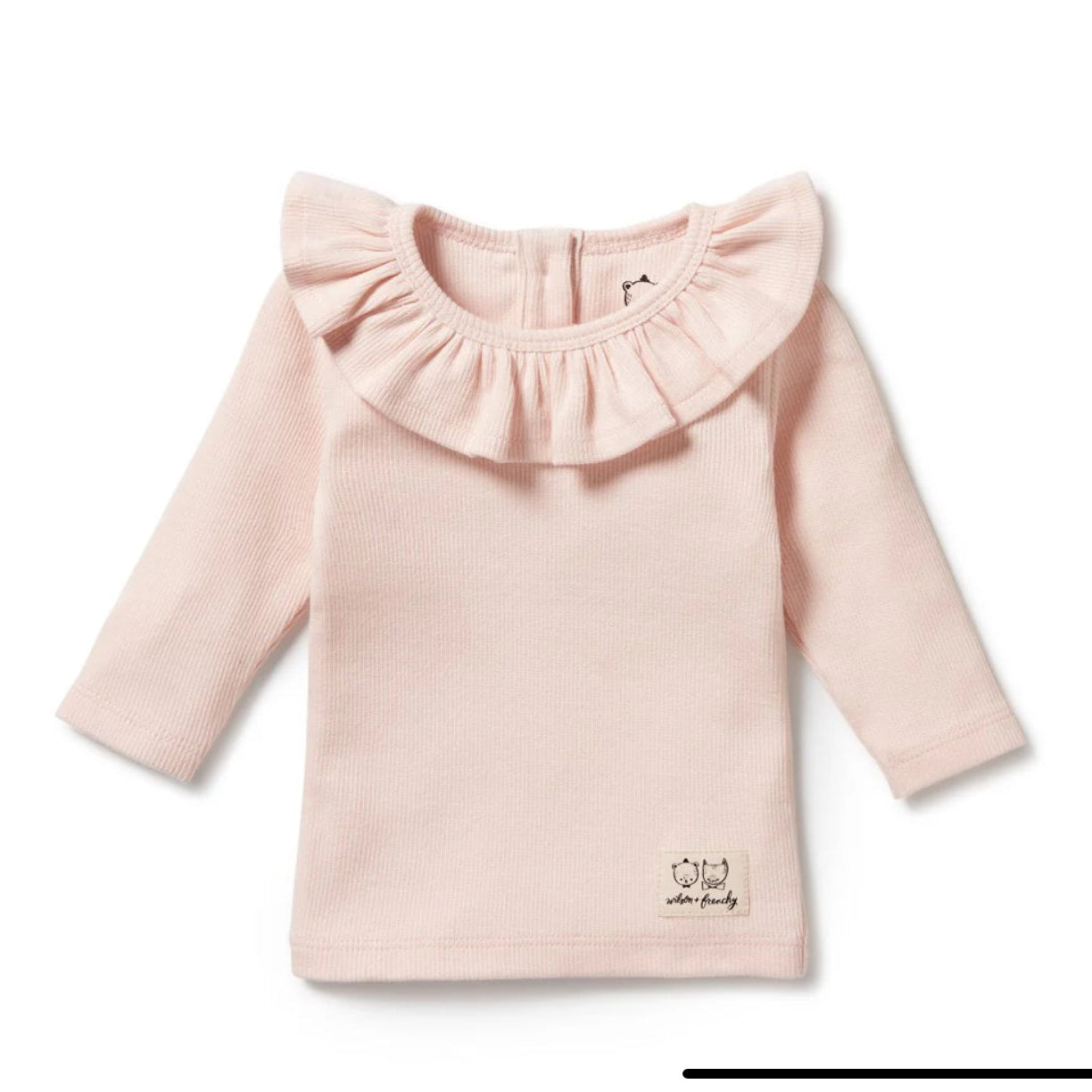 Organic Cotton Ruffle Top