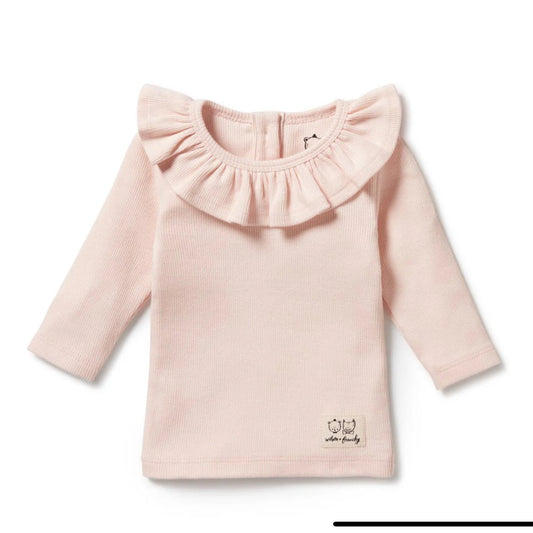 Organic Cotton Ruffle Top