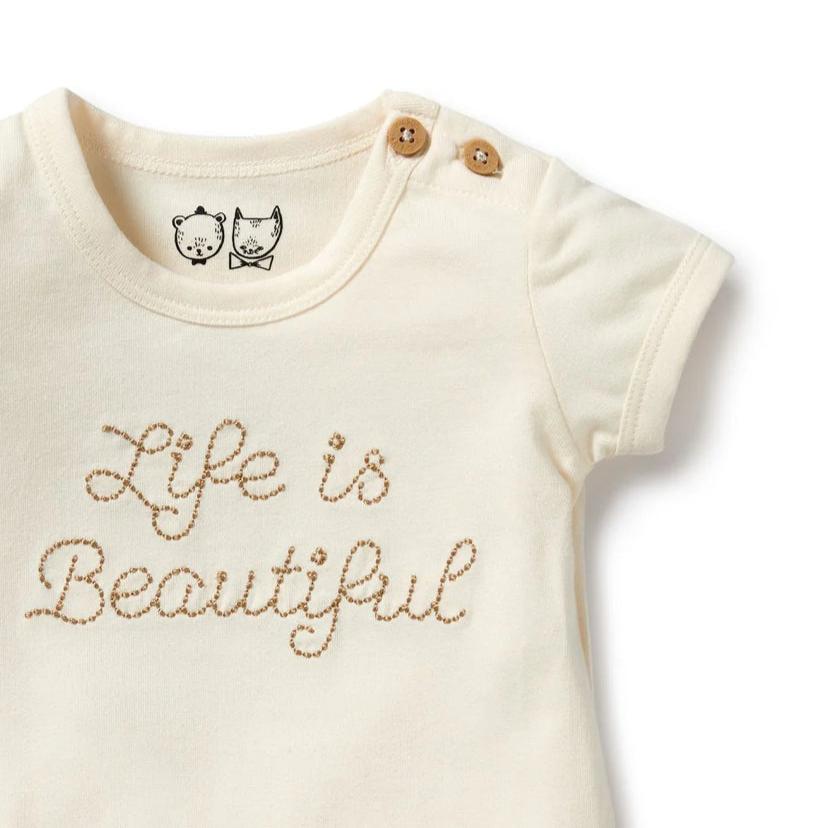 Life Is Beautiful Organic Bodysuit