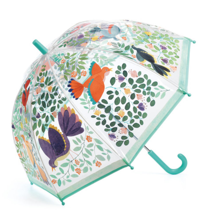 Kids Rain Umbrella - Flowers & Birds