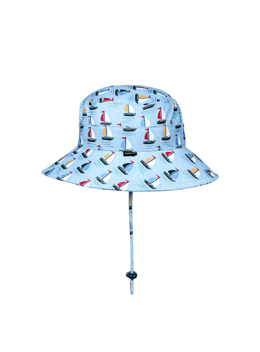 Kids Classic Bucket Beach Hat - Sails - 54cm / 3-6 years / XL