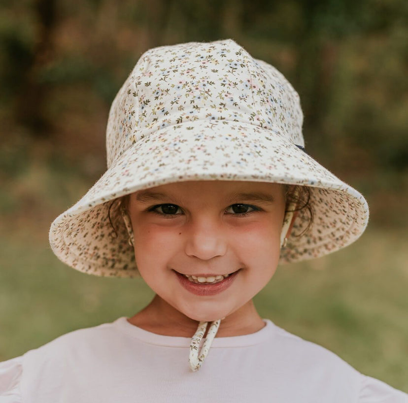 Kids Ponytail Bucket Sun Hat - Charlotte - 54cm / 3-6 years / XL