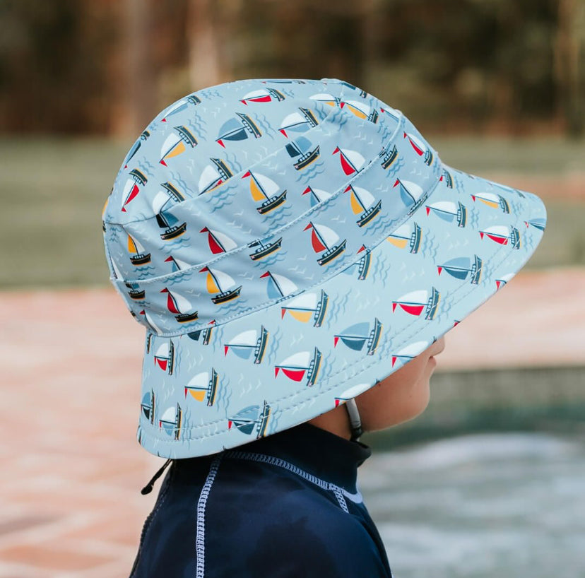 Kids Classic Bucket Beach Hat - Sails - 54cm / 3-6 years / XL