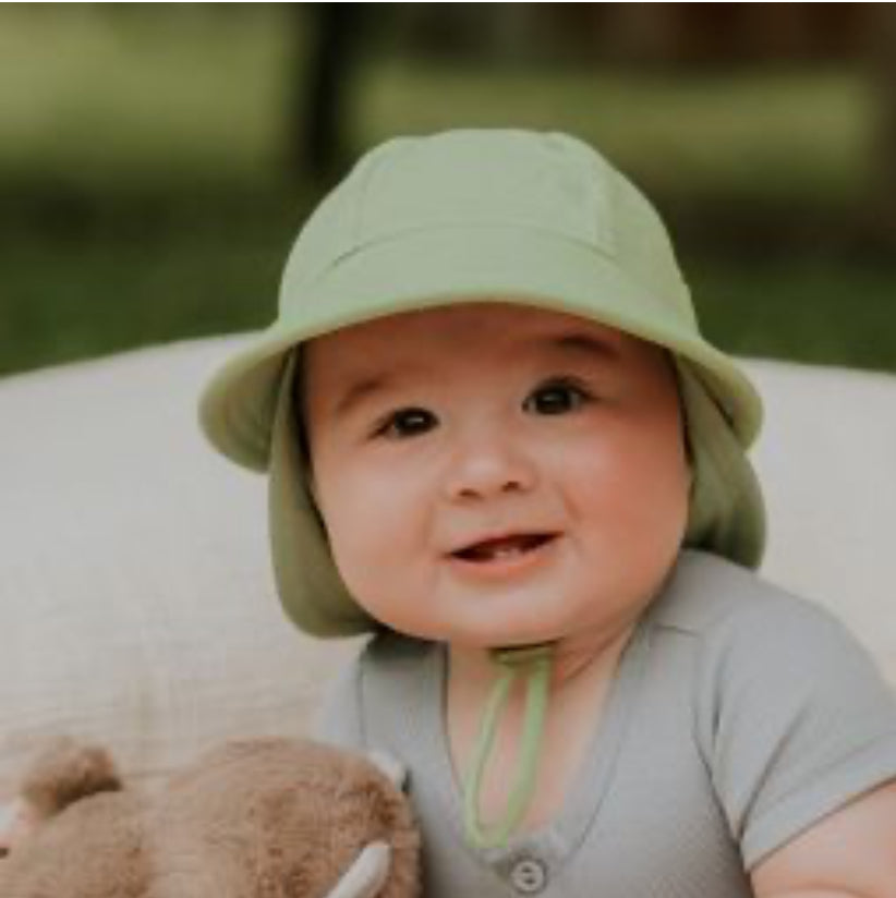 Legionnaire Hat with Strap - Khaki - 37cm / 0-3 months / XXS