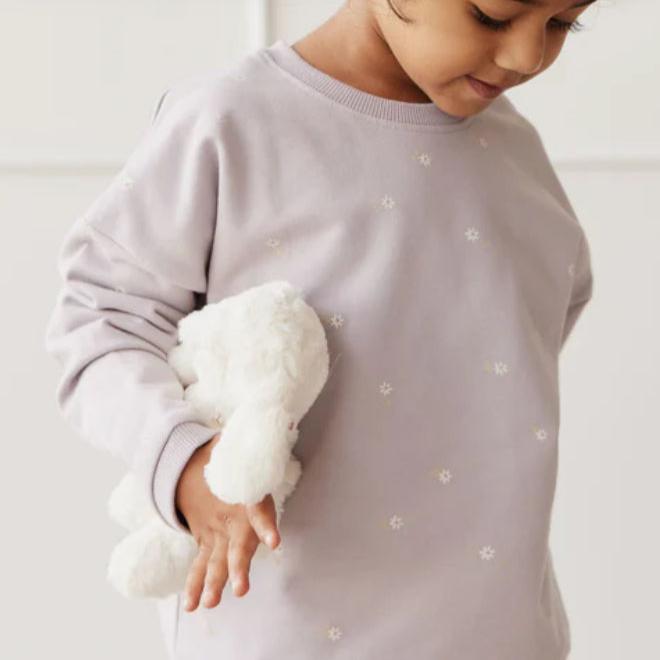 Organic Cotton Bobbie Sweatshirt - Annie Ditzy Violet Ice