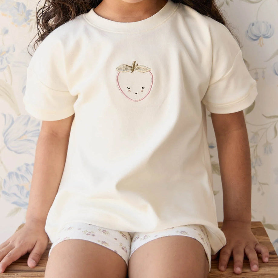 Pima Cotton Mimi Top - Blushing Berry