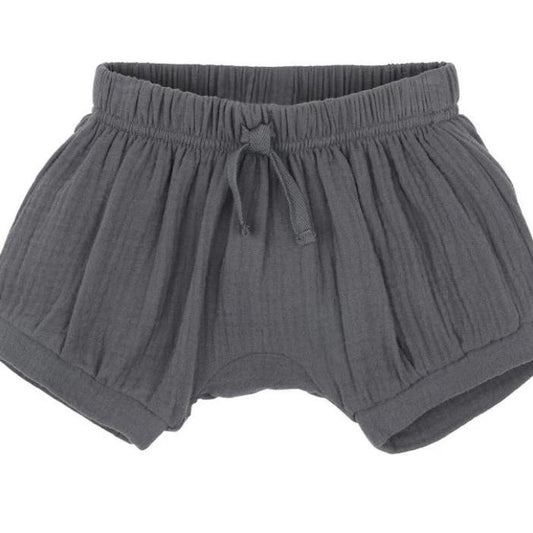 Slate Grey Crinkle Shorts