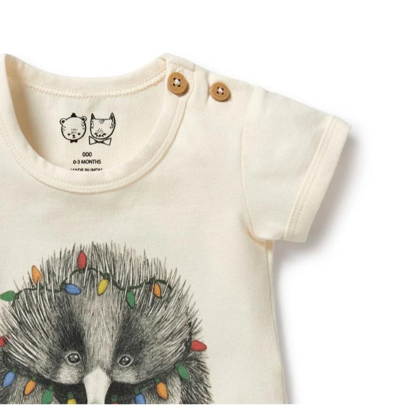 Puggle Organic Christmas Bodysuit