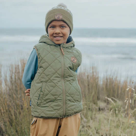 Reversible Yeti Vest - Fern & Black