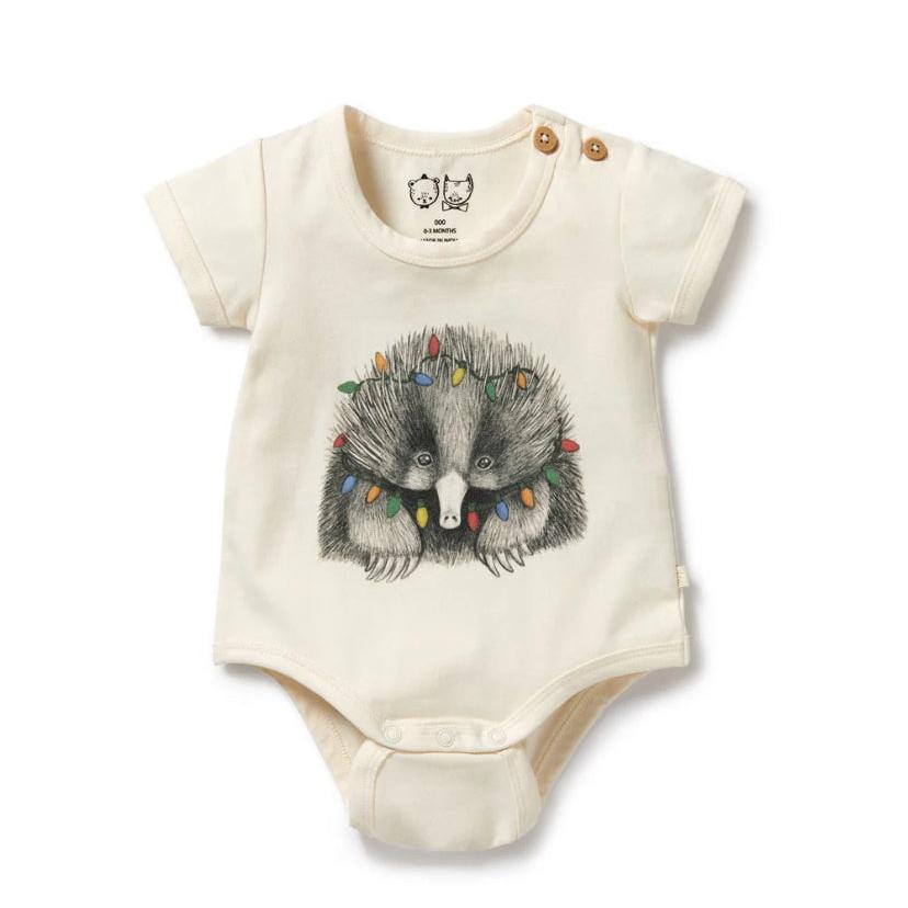 Puggle Organic Christmas Bodysuit