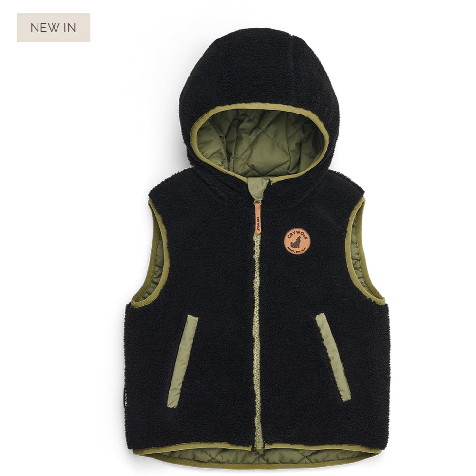 Reversible Yeti Vest - Fern & Black