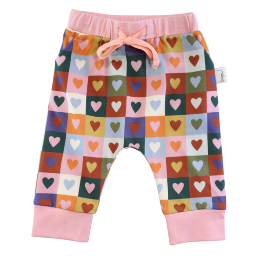 Heart Checkerboard Trackpants