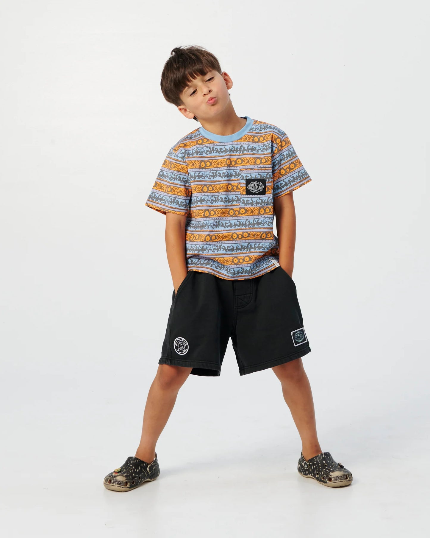 Coggs Stripe Tee - Powder Blue