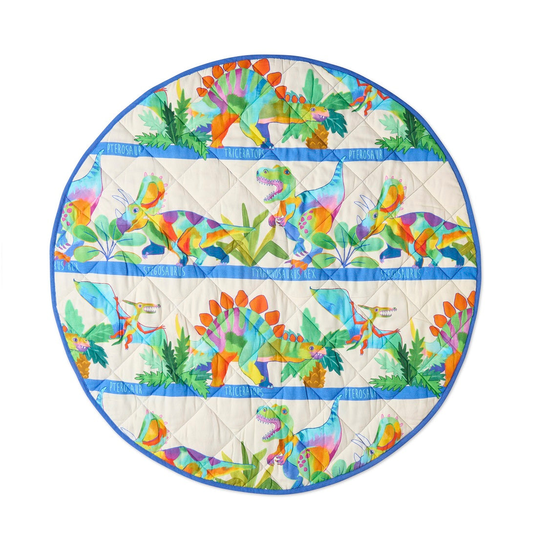 Quilted Baby Play Mat - Dino Safari