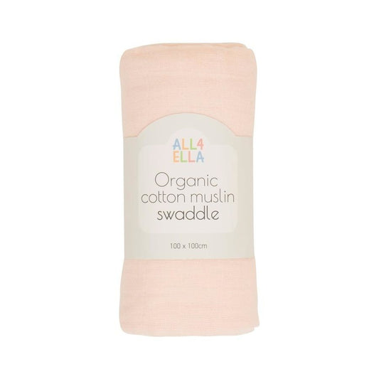 Muslin Swaddle- Baby Pink