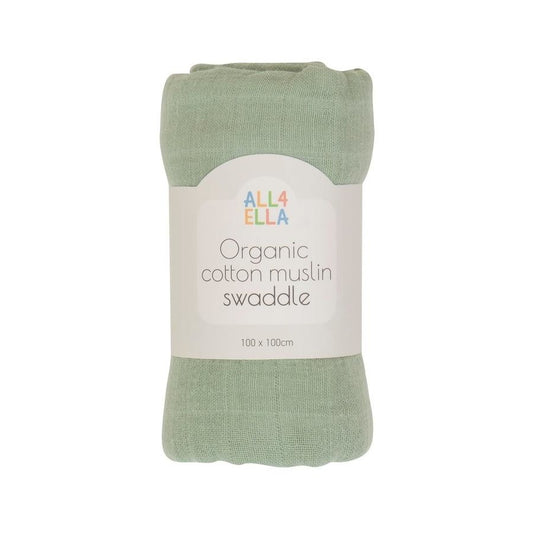 Muslin Swaddle- Sage