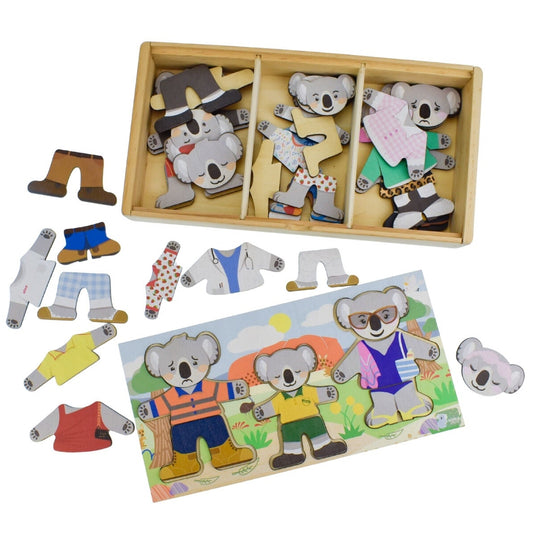 Dressing Koala Family With Expression
