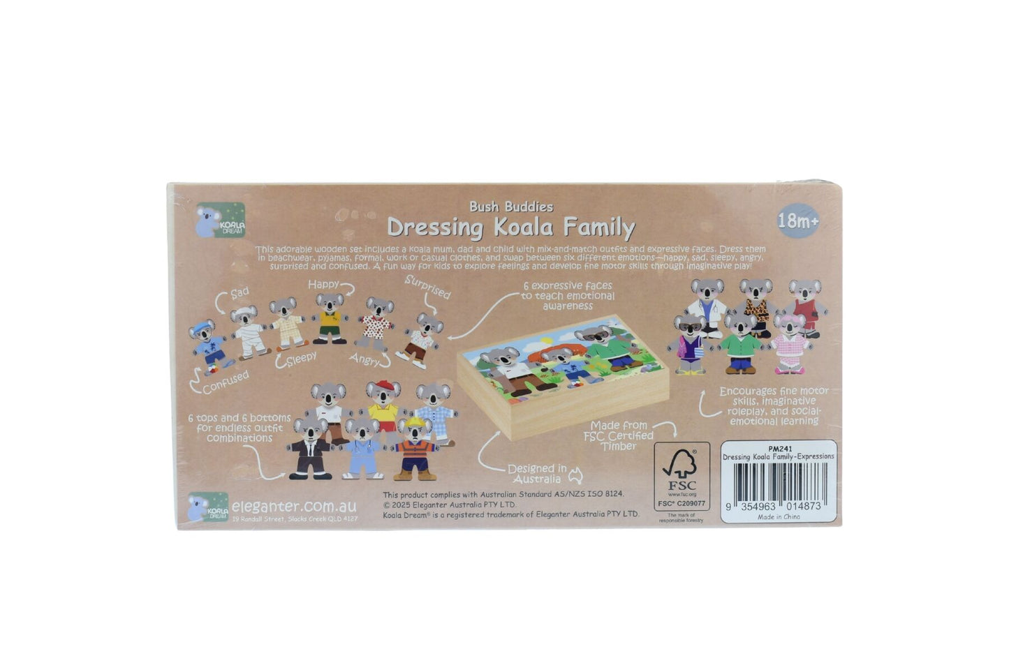 Dressing Koala Family With Expression