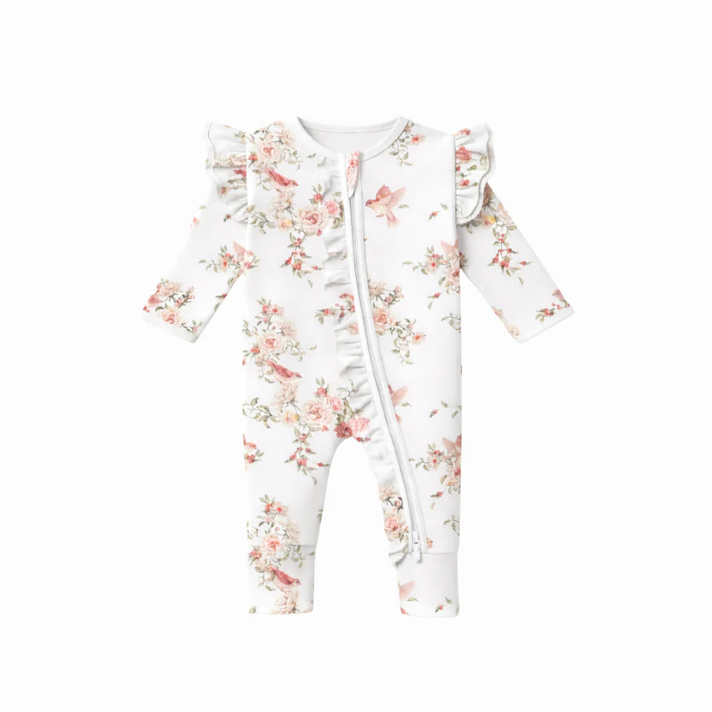 Rose Garden - Bamboo Zipsuit
