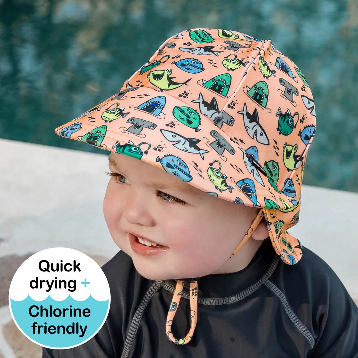 Swim Legionnaire Flap Beach Hat - Nippers