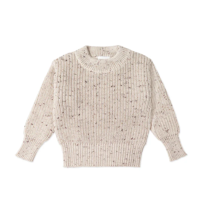 Leon Jumper - Oatmeal Balm Wolf Fleck