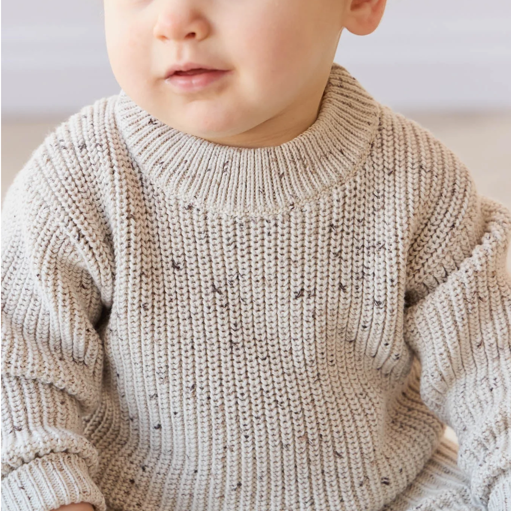 Leon Jumper - Oatmeal Balm Wolf Fleck