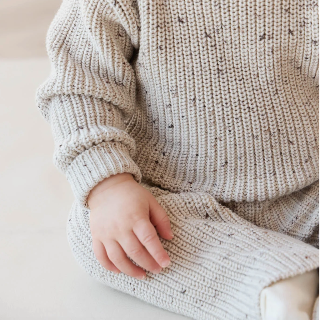 Leon Jumper - Oatmeal Balm Wolf Fleck