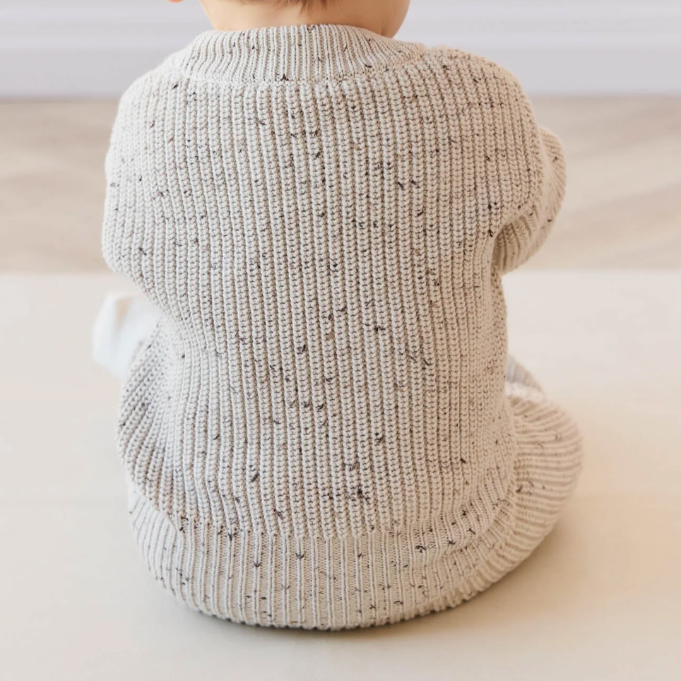 Leon Jumper - Oatmeal Balm Wolf Fleck