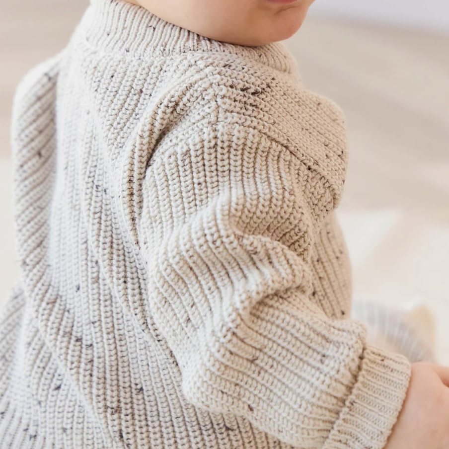 Leon Jumper - Oatmeal Balm Wolf Fleck