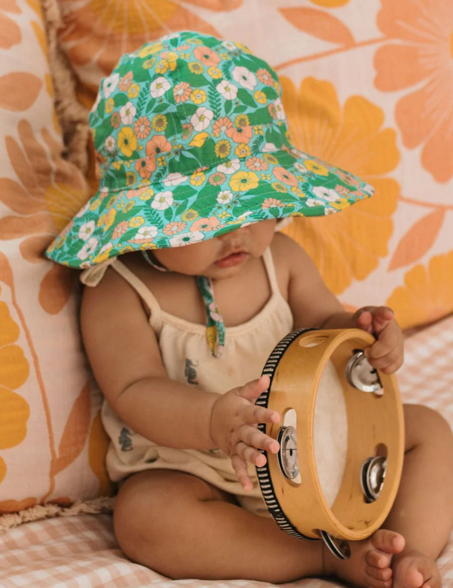 Eden Wide Brim Infant Hat - Mint