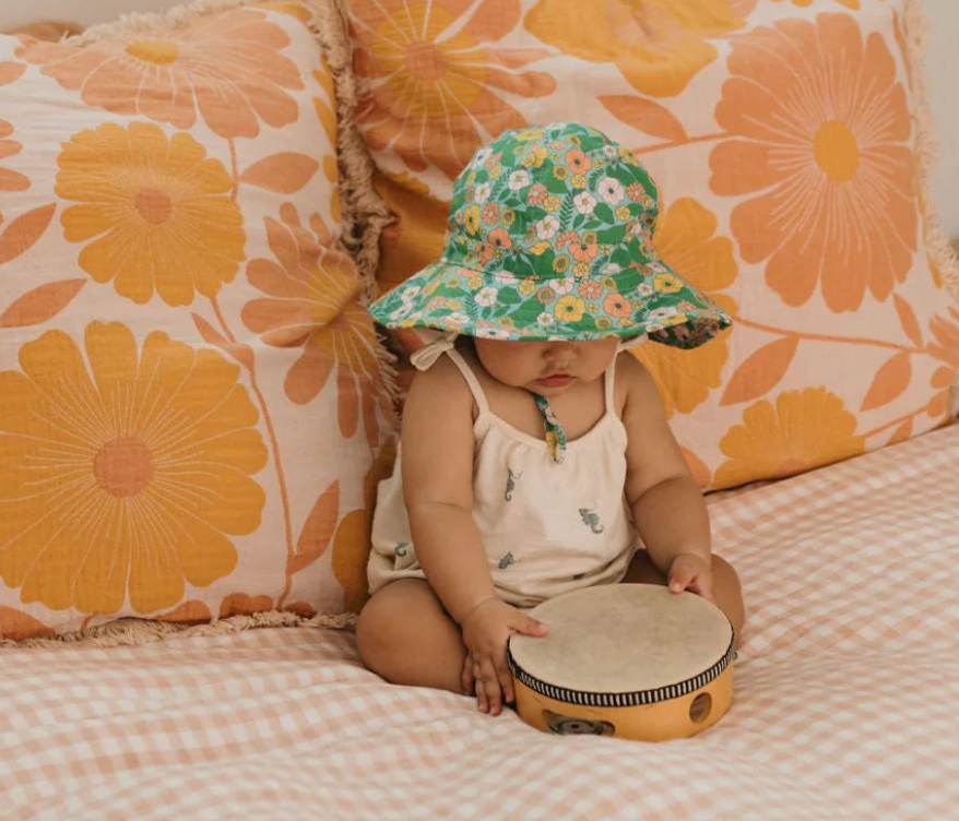 Eden Wide Brim Infant Hat - Mint