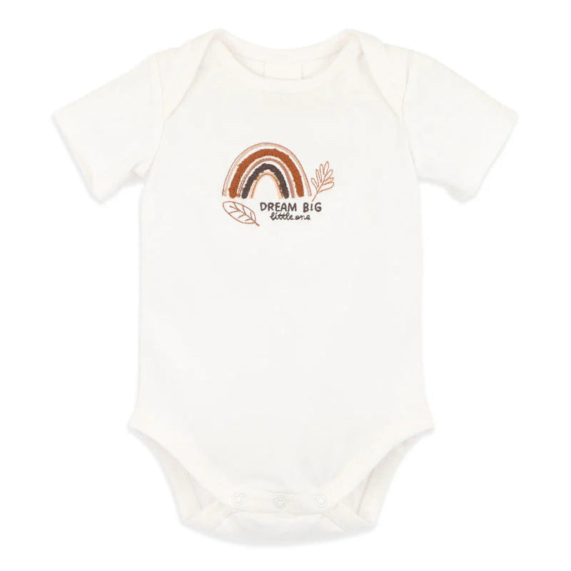 Billie Rainbow Organic Bodysuit - Cloud