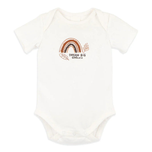 Billie Rainbow Organic Bodysuit - Cloud