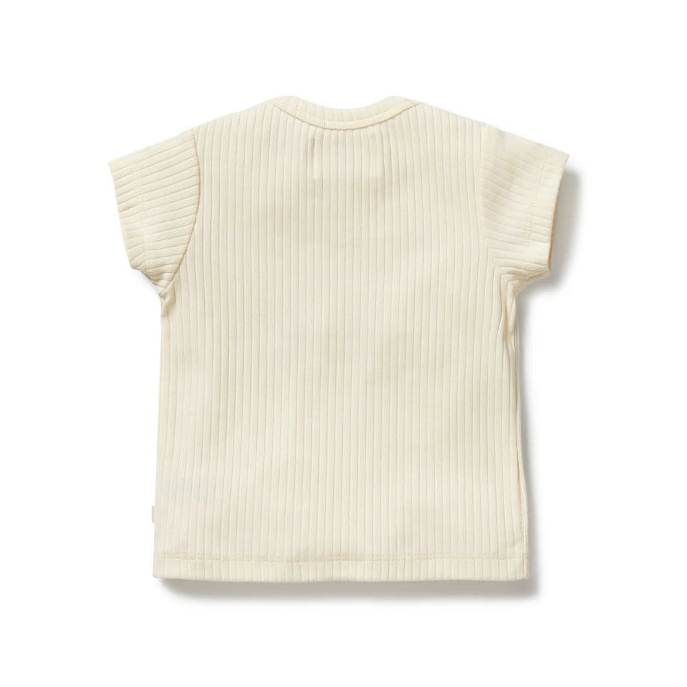 Lemon Leaf Organic Embroidered Tee