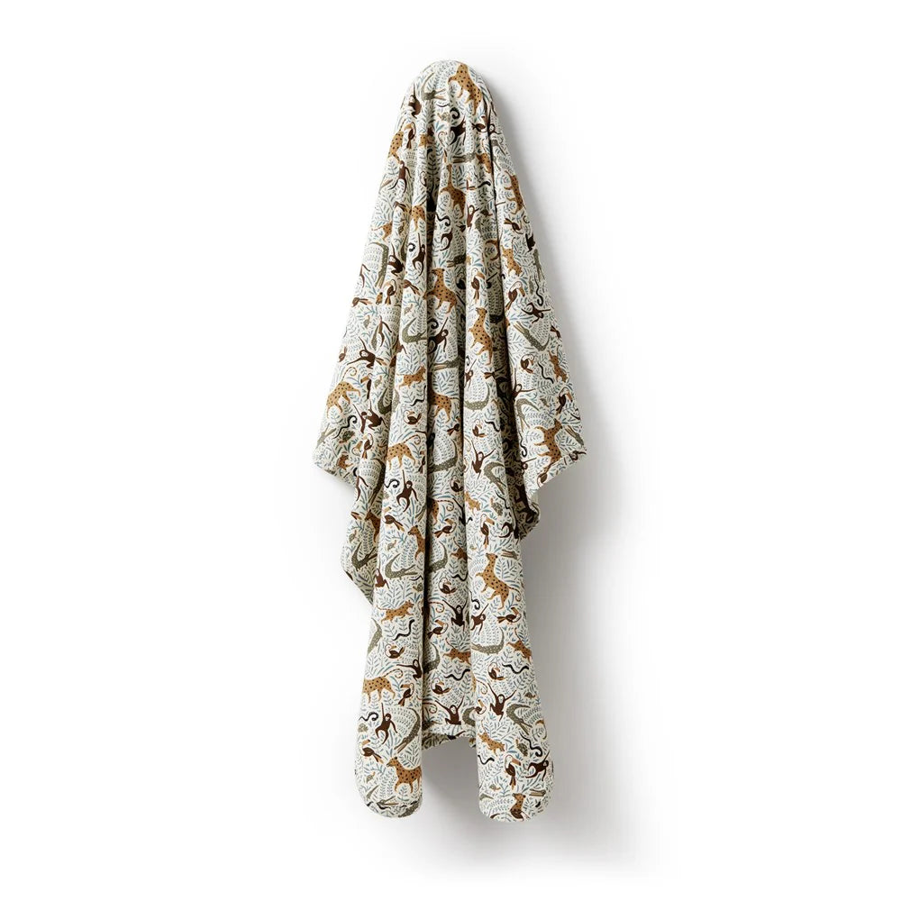Brown And White Rabbit Mini Rug Mini Jungle Organic Bunny Rug – WonderKin