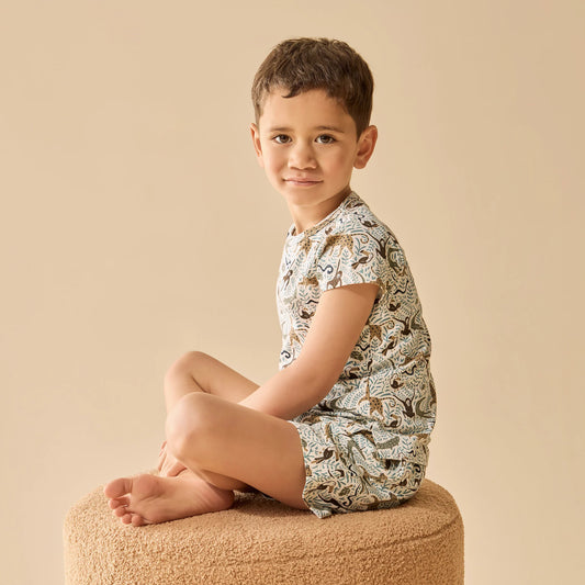 Mini Jungle Organic Short Sleeved Pyjamas