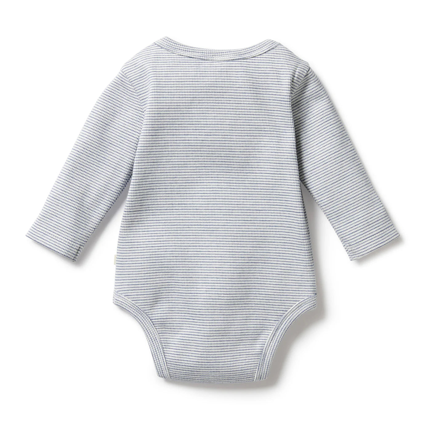 Rain Drop Organic Stripe Rib Bodysuit