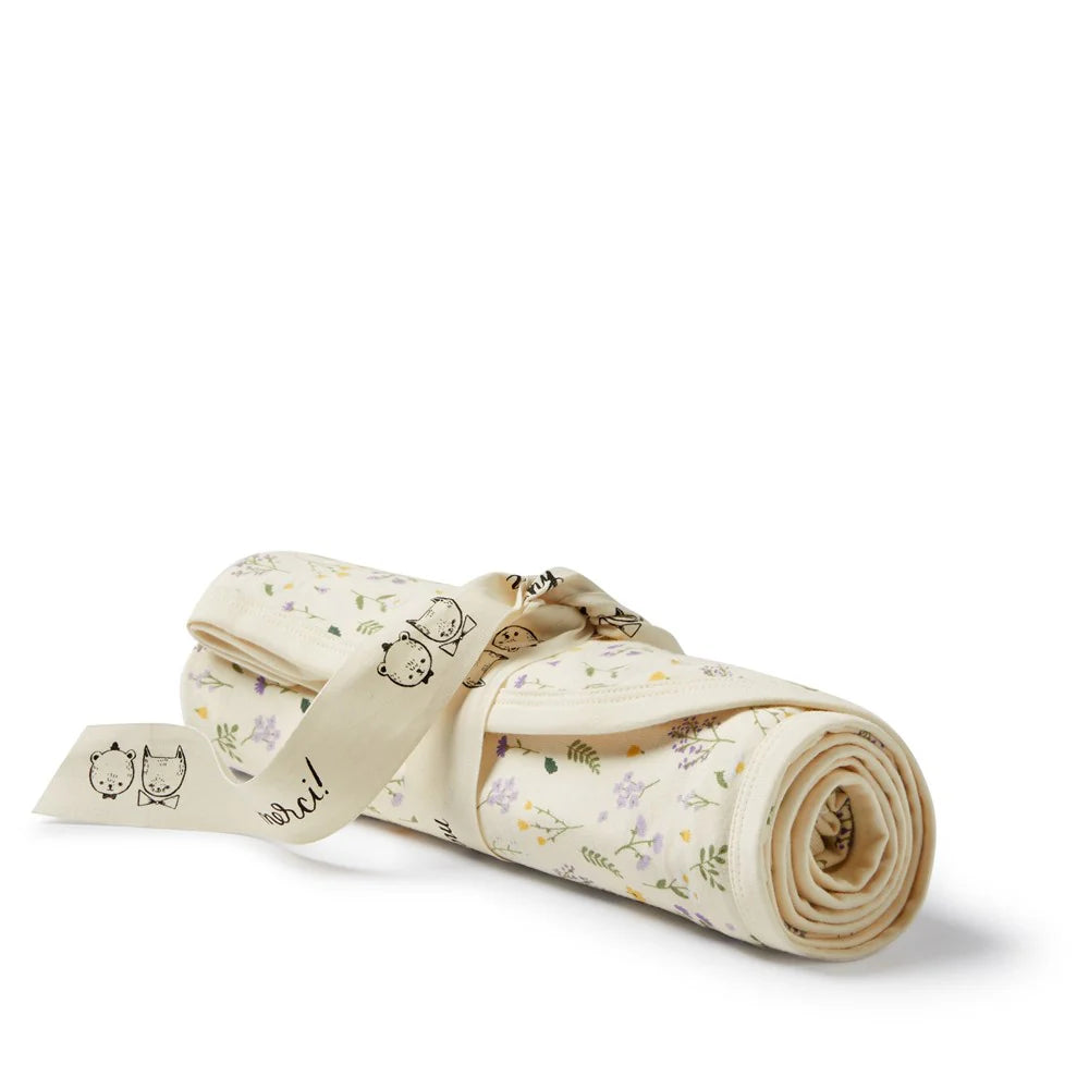 Bella Floral Organic Bunny Rug