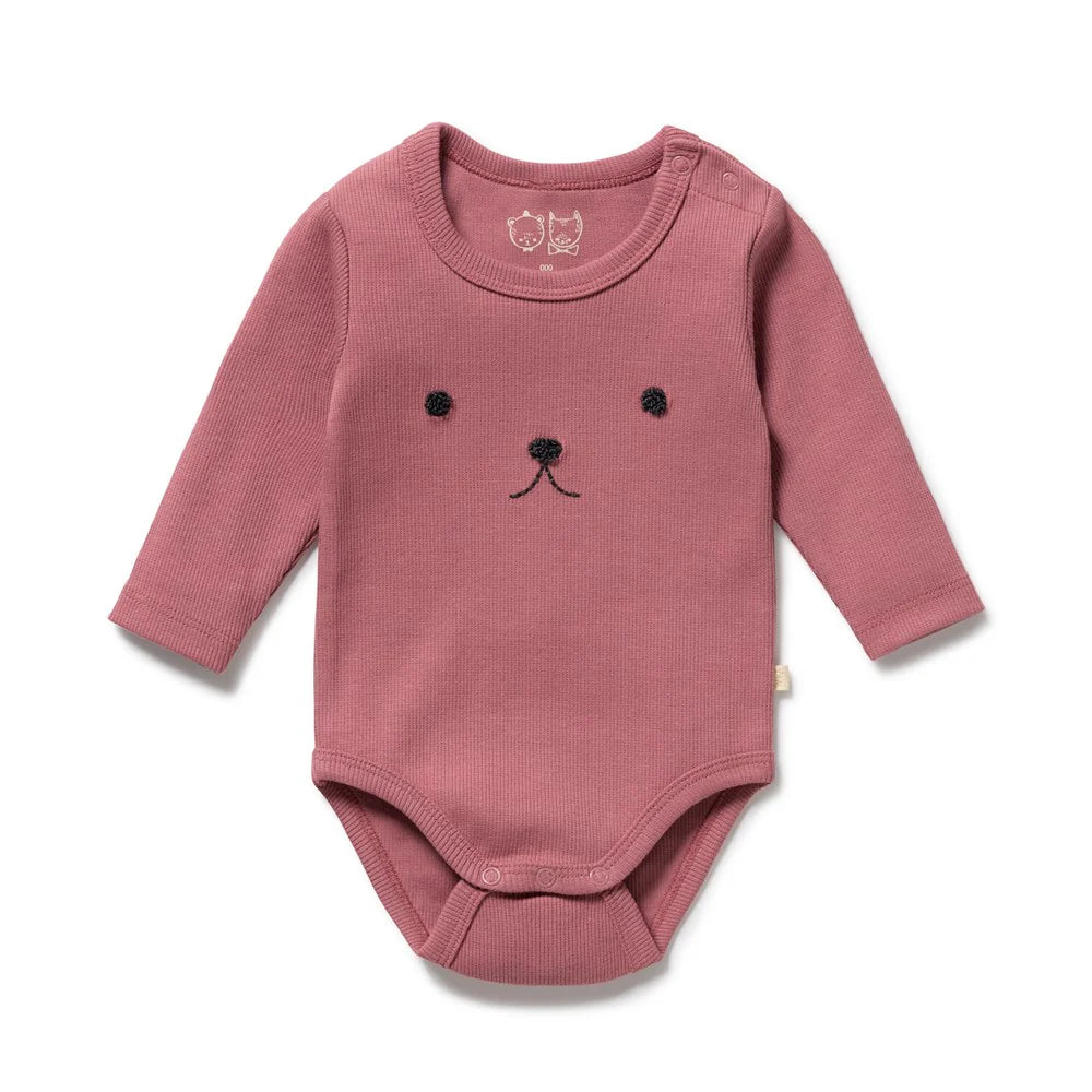 Plum Organic Rib Long Sleeve Bodysuit