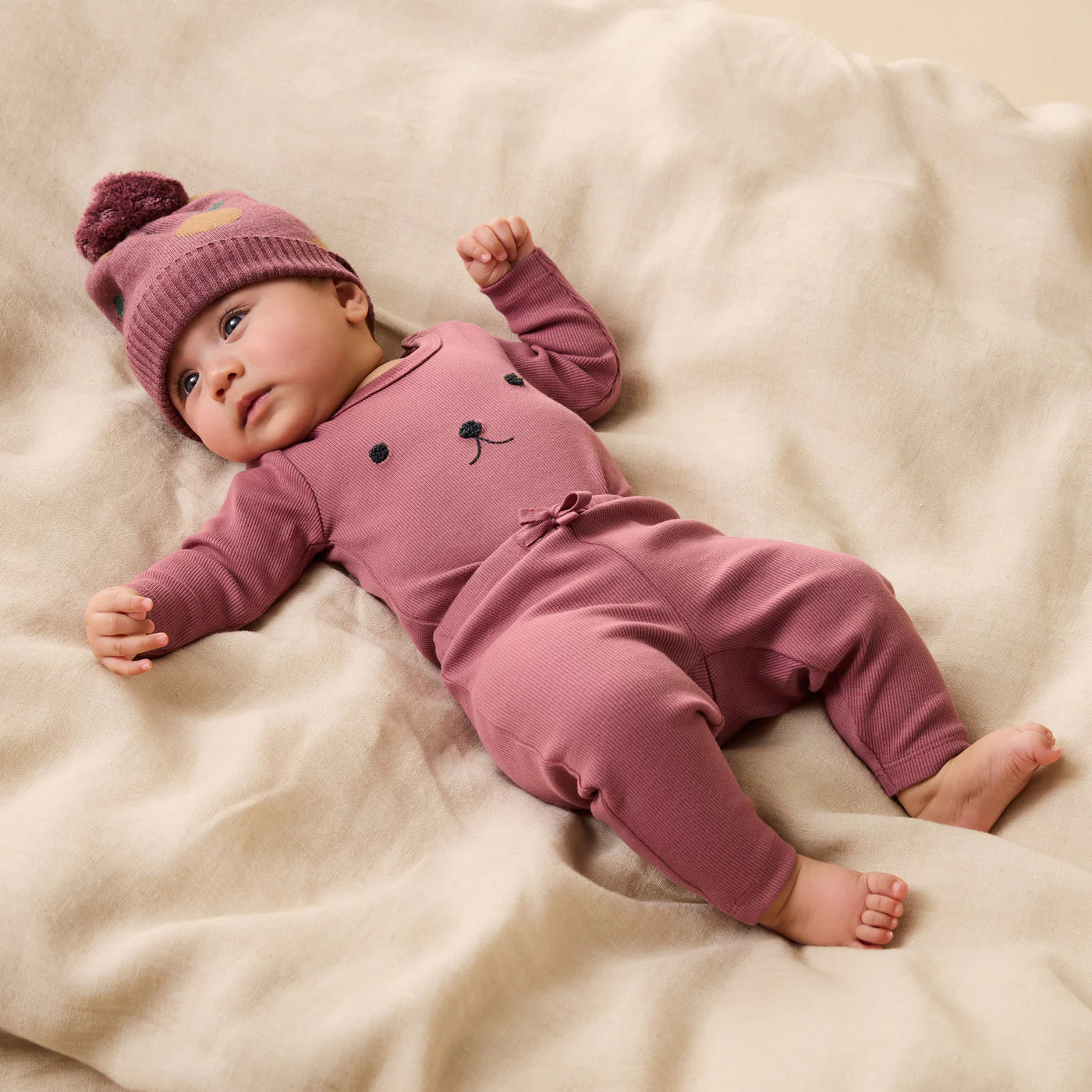 Plum Organic Rib Long Sleeve Bodysuit