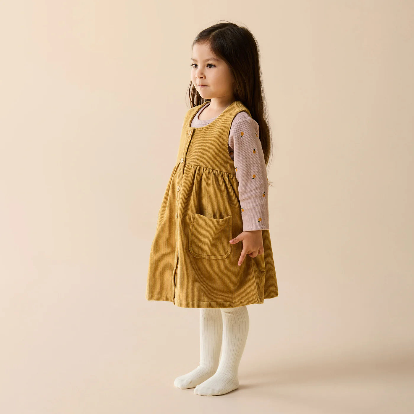 Amber Glow Organic Cord Dress