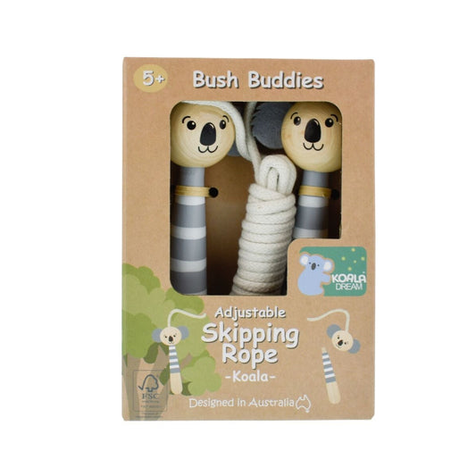 Bush Buddies Koala Wooden Adjustable Skipping Rope