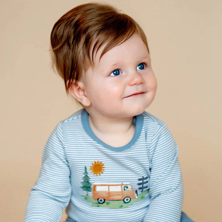 Alvin Organic Stripe LS Bodysuit