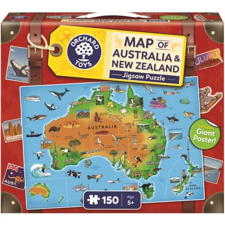 Map of Australia & NZ - Jigsaw Puzzle